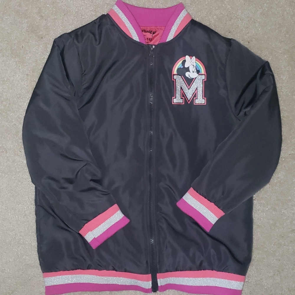 Minnie Mouse Varsity Bomber Jacket